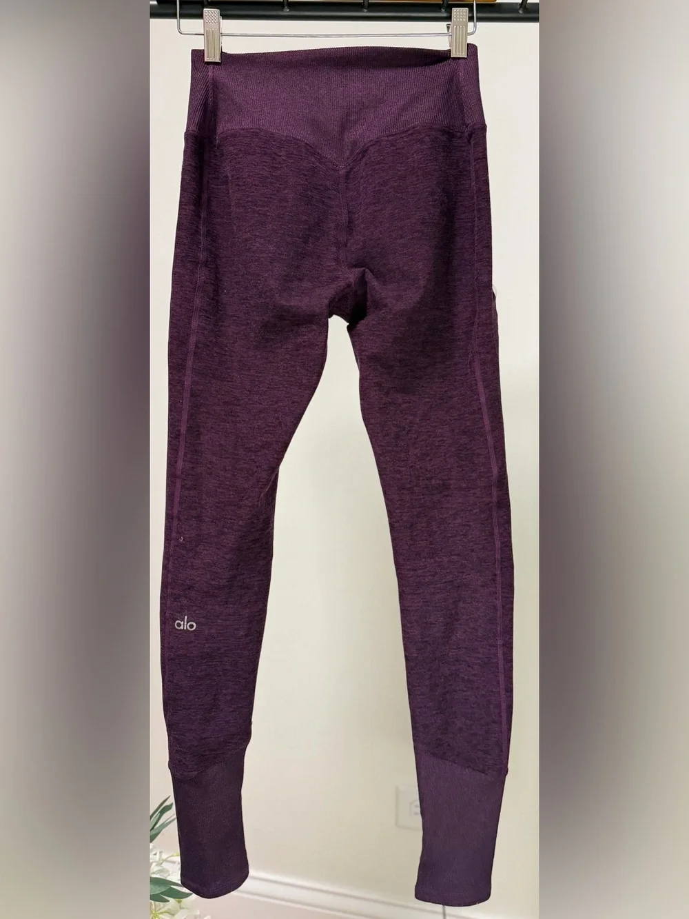 ALO Yoga Alosoft High-Waist Leggings | Deep Plum Burgundy | Size S